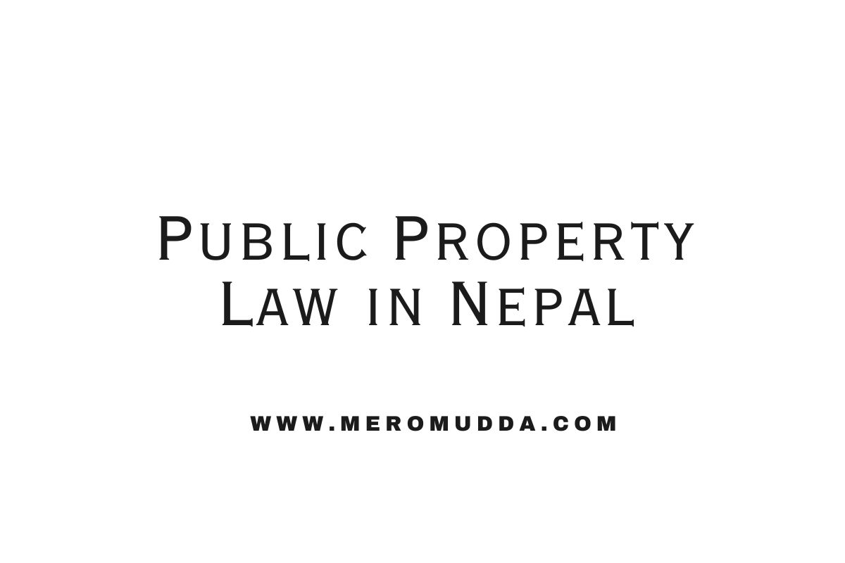 Public Property Law in Nepal